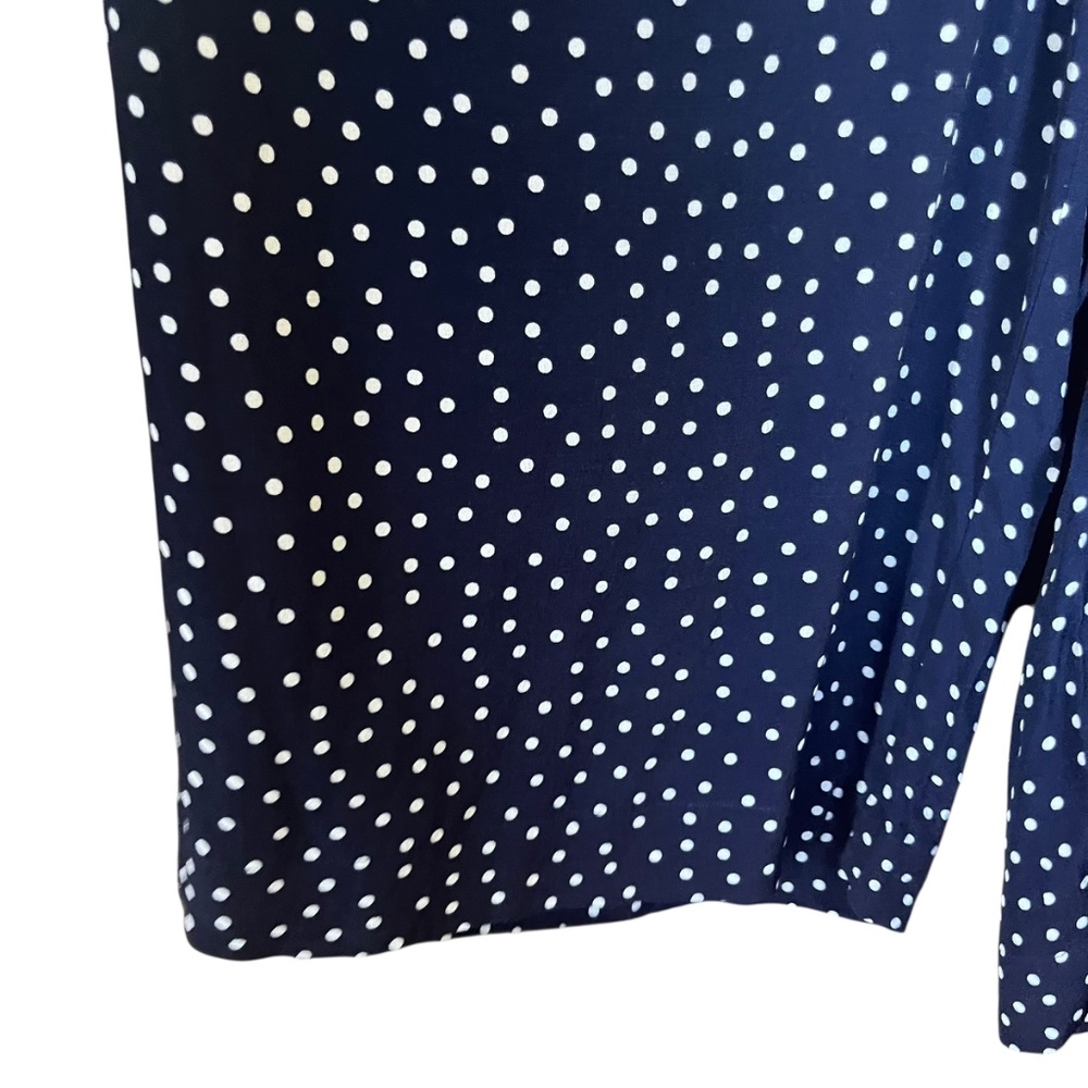 Talbots Navy Polka Dot Jumpsuit - Picture 8 of 13